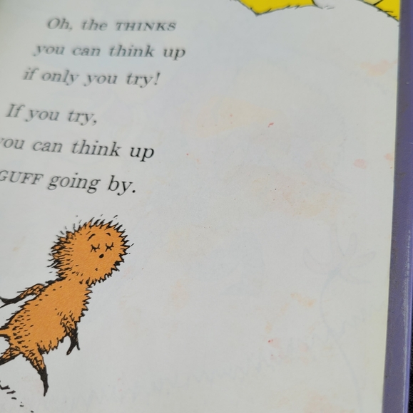 Dr. Seuss Hard Cover Book- Oh The Thinks You Can Think -1975 - Picture 6 of 7